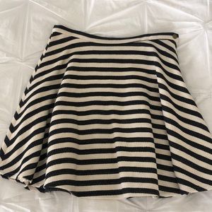 Woman’s black & beige stripped skirt!